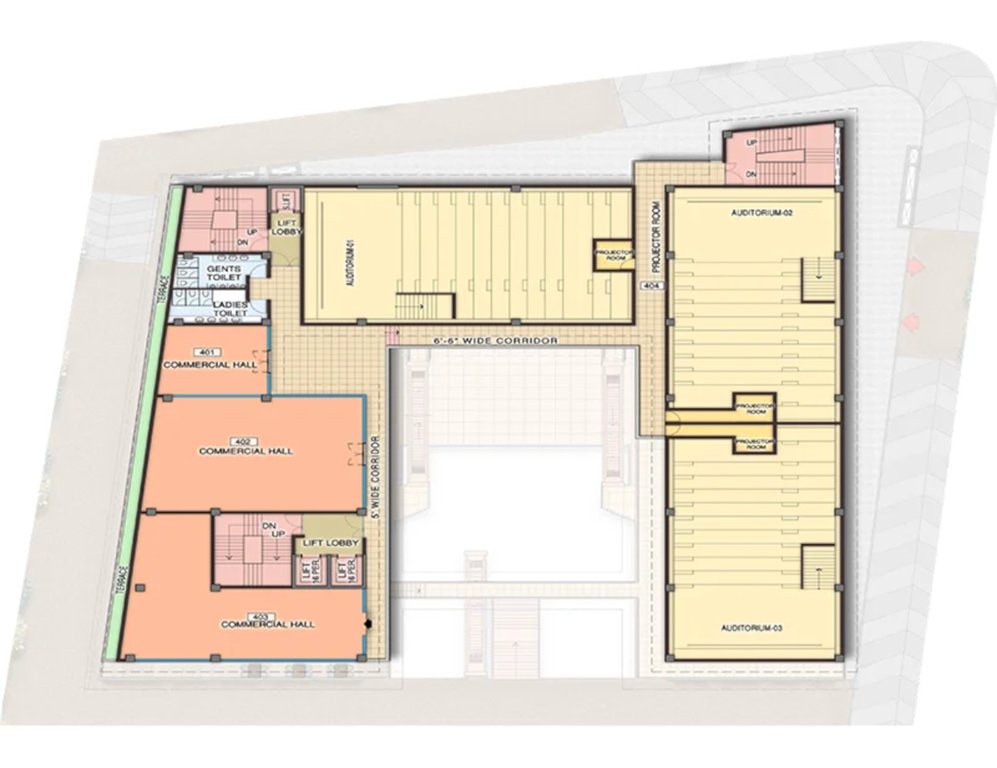 vasant square Vasant Square Cluster Plan For 4th Floor