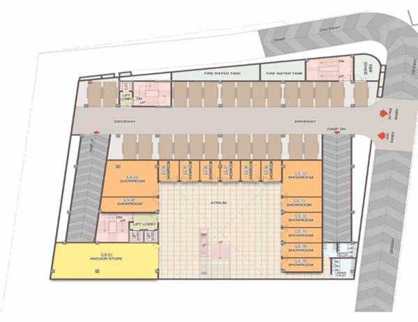 Vasant Square Cluster Plan For Lower Ground Floor vasant-square Vasant Square Cluster Plan For Lower Ground Floor