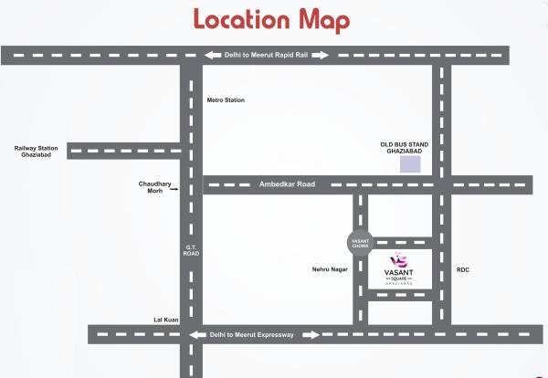 Location Plan vasant-square Location Plan
