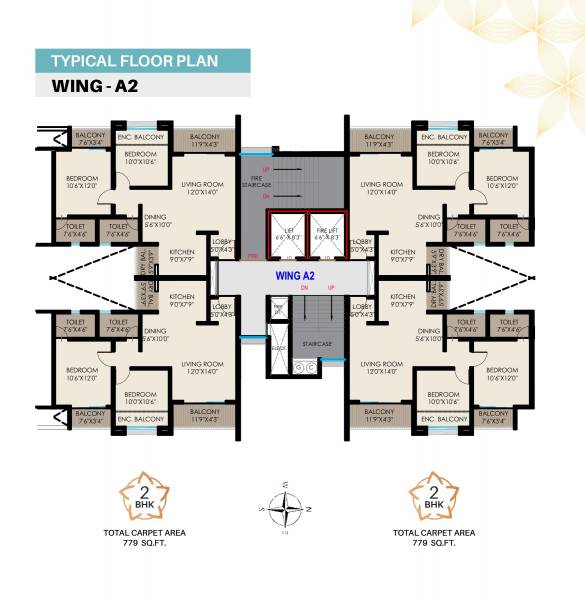  sahyadri-plumeria Tower 1 Cluster Plan