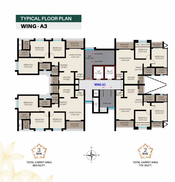  sahyadri-plumeria Tower 1 Cluster Plan