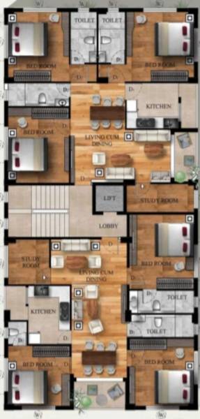  vastu-properties-3 Vastu Properties 3 Typical Cluster Plan