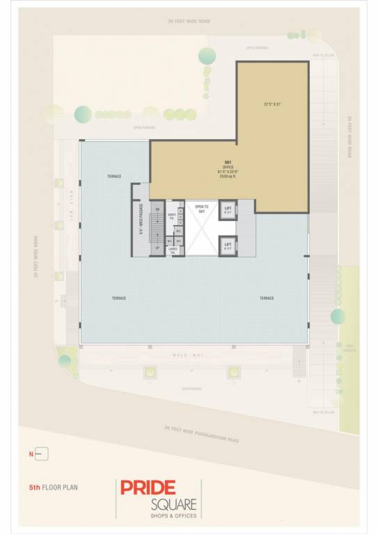 square Square Cluster Plan for 5th Floor