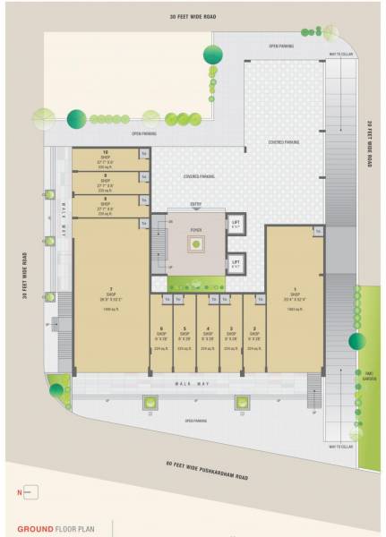 Square Ground Floor Cluster Plan square Square Ground Floor Cluster Plan