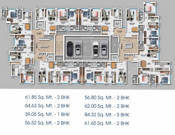  naumi-shresht Wing A And B Typical Cluster Plan