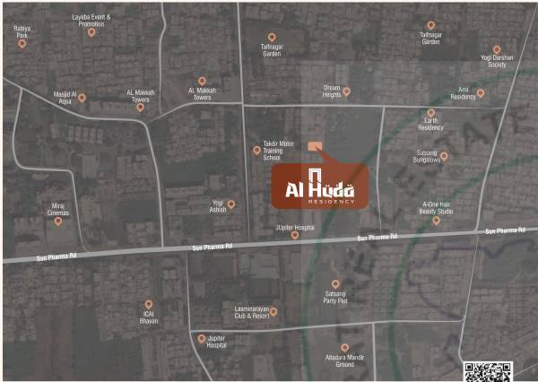  al-huda-residency Location Plan