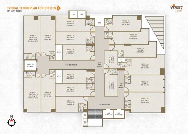 Height Cluster Plan from 2nd to 9th Floor height Height Cluster Plan from 2nd to 9th Floor