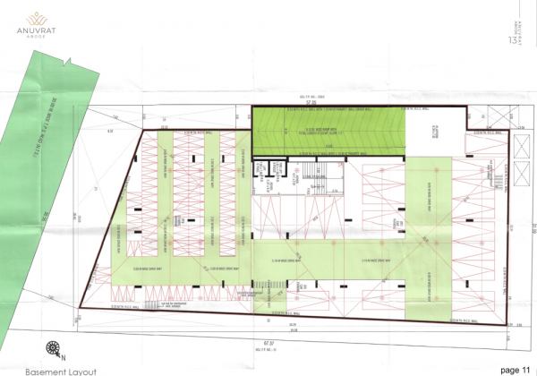  anuvrat-abode Block A Cluster Plan For Basement Plan