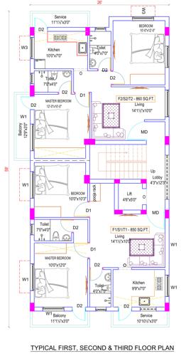  gopu-imperial Gopu Imperial Cluster Plan from 1st to 3rd Floor