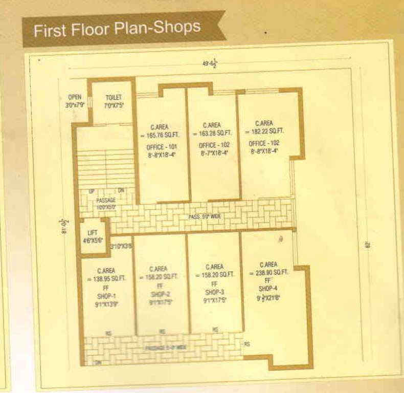  kalptaru Kalptaru Cluster Plan for 1st Floor