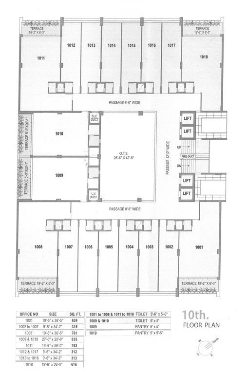  the destiny The Destiny Cluster Plan for 10th Floor