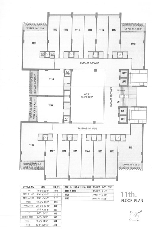  the destiny The Destiny Cluster Plan for 11th Floor