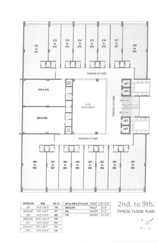  the-destiny The Destiny Cluster Plan from 2nd to 9th Floor