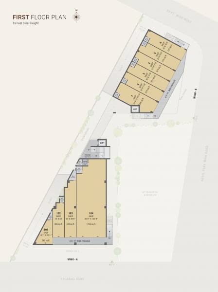 Wing A & B Cluster Plan for 1st Floor corporate Wing A & B Cluster Plan for 1st Floor