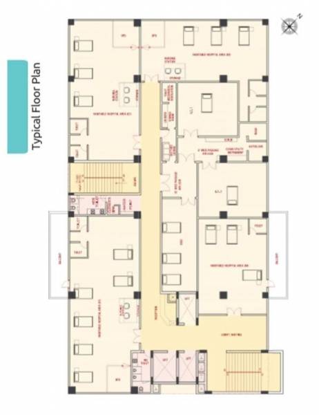  med-square Med Square Cluster Plan for Typical Floor