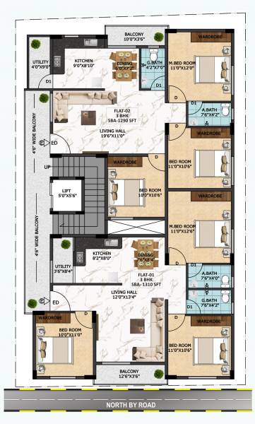  enclave Enclave Cluster Plan from 1st to 5th Floor