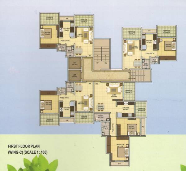  arcade-c-wing Shishodia Arcade C Wing Cluster Plan