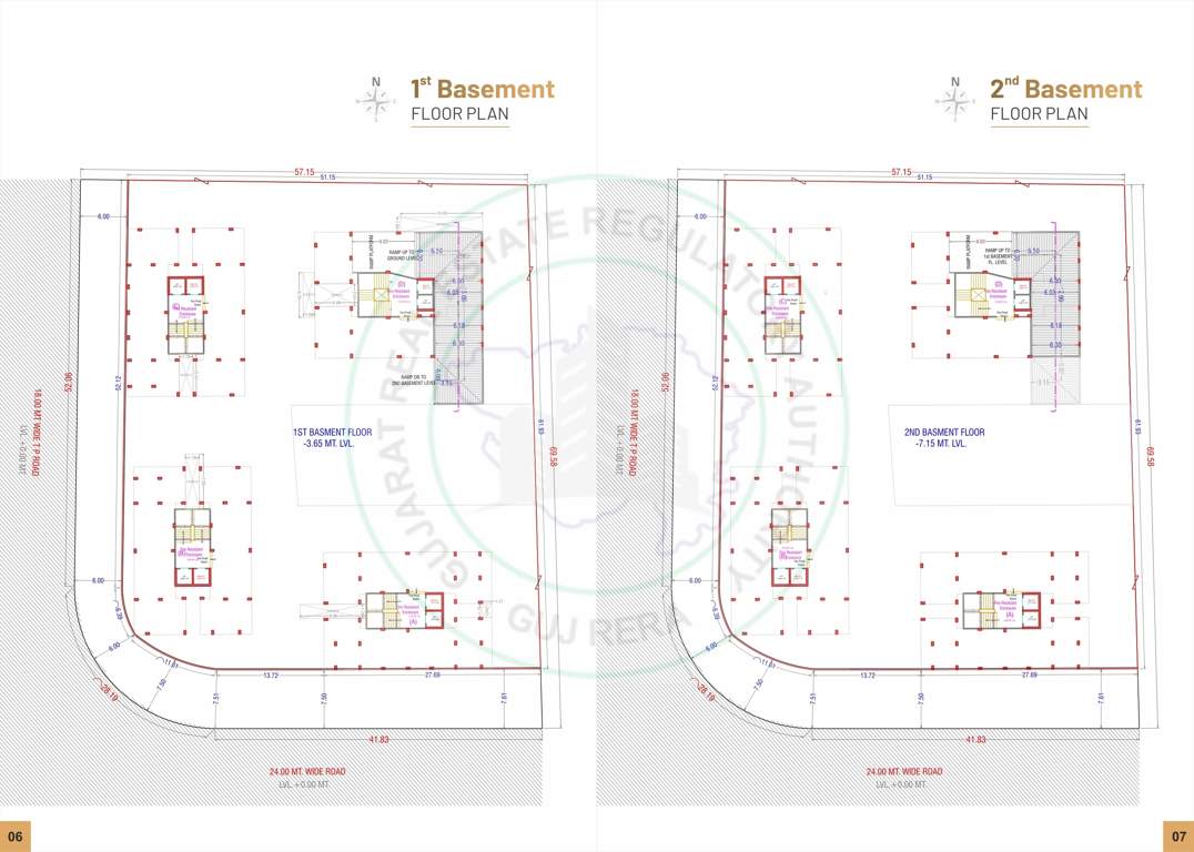  pavitram liberty Block A To Block D Basement Cluster Plan