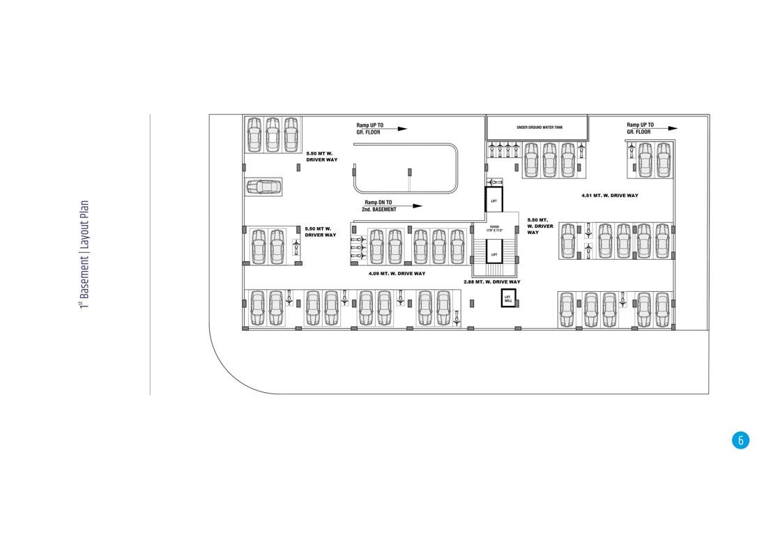  one plus business point One Plus Business Point Cluster Plan for Basement 1 Floor