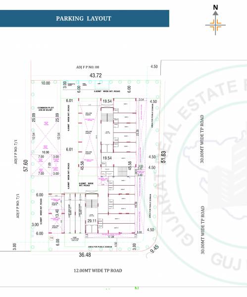  ganesh Block A & B Stilt Floor Cluster Plan