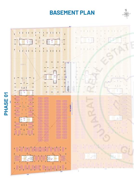  raj enclave phase i A1 + D Basement Cluster Plan