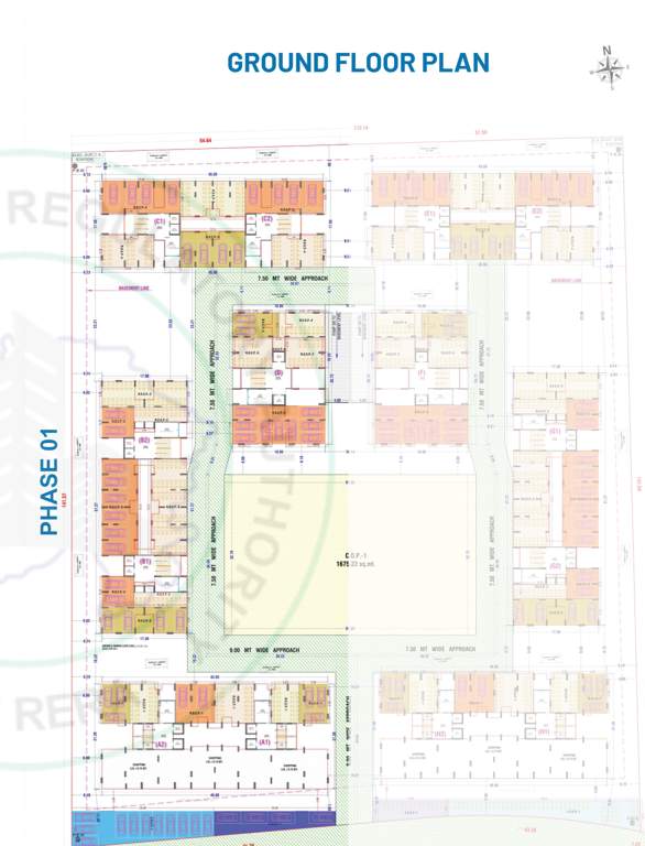  raj enclave phase i A1 + D Cluster Plan For Ground Floor