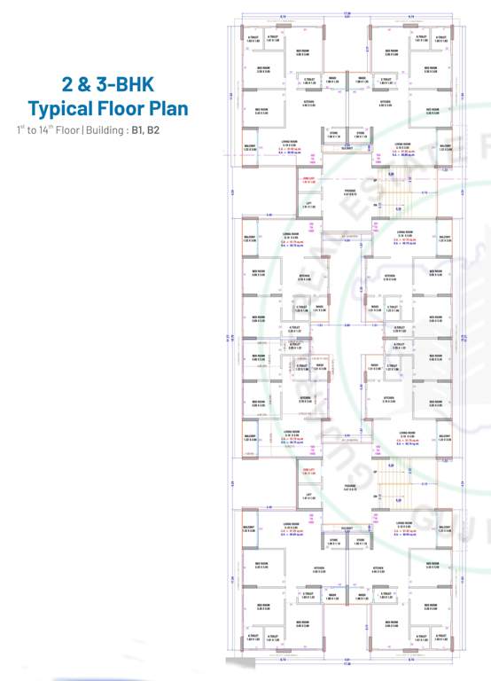  raj enclave phase i B1 + B2 Typical Cluster Plan