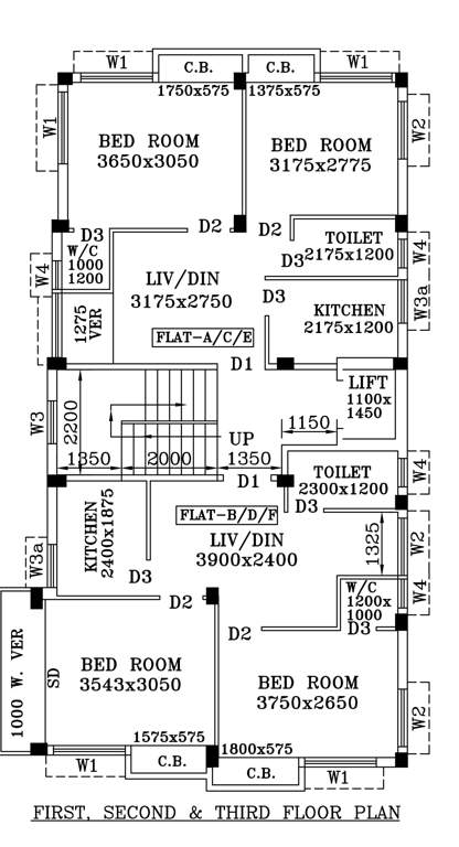  radha rani Radha Rani Cluster Plan from 1st to 3rd Floor