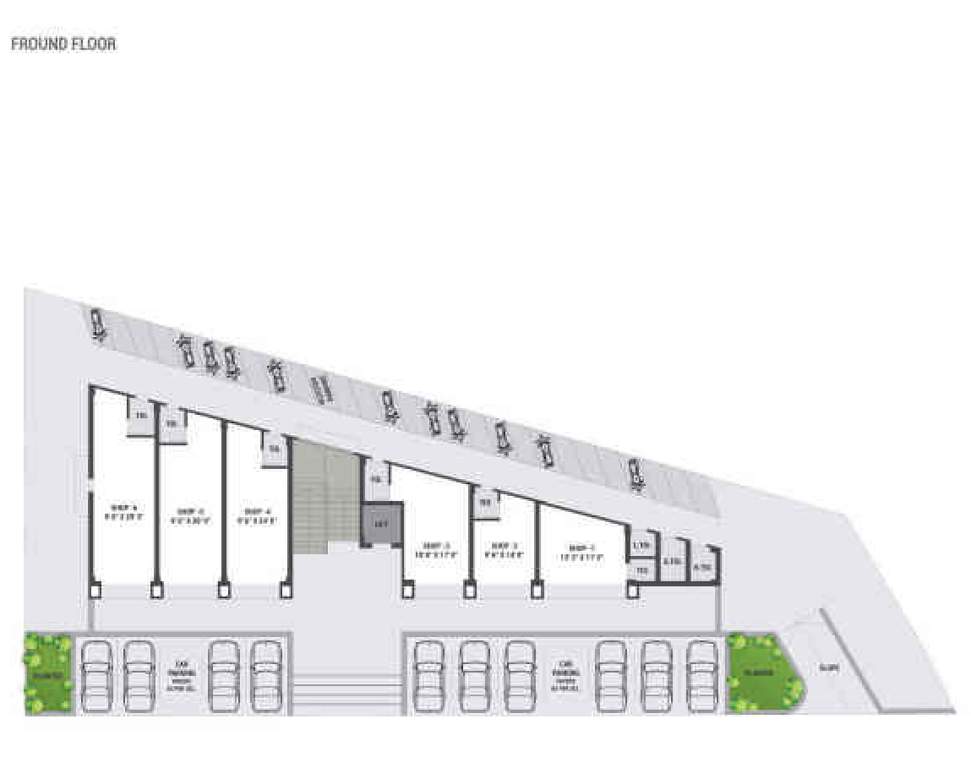  shrinivas super city phase 1 Super Plaza Cluster Plan for ground Floor