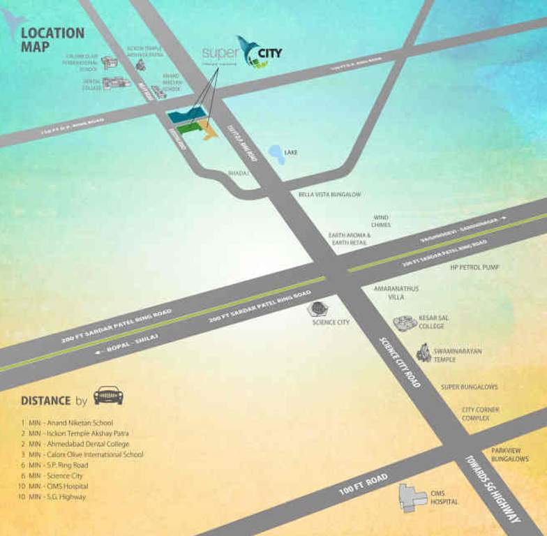  shrinivas super city phase 1 Location Plan