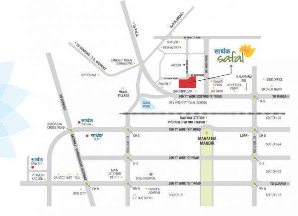  sarthak-safal Location Plan
