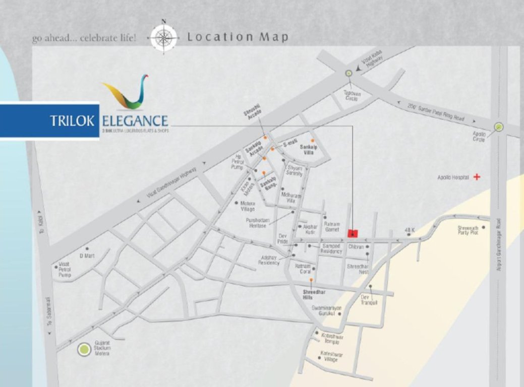  trilok elegance Location Plan