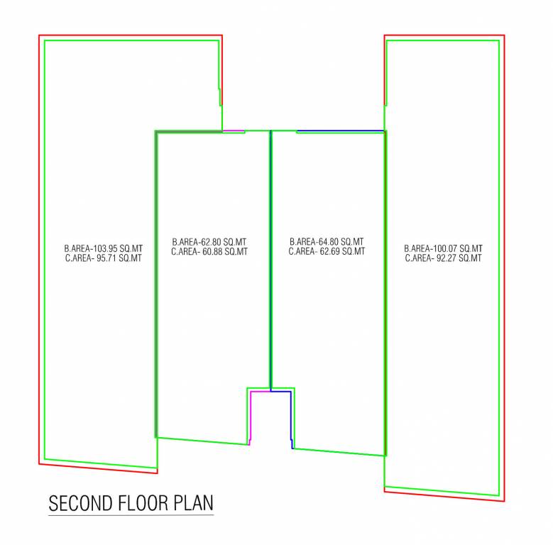 prime Prime Cluster Plan for 2nd Floor
