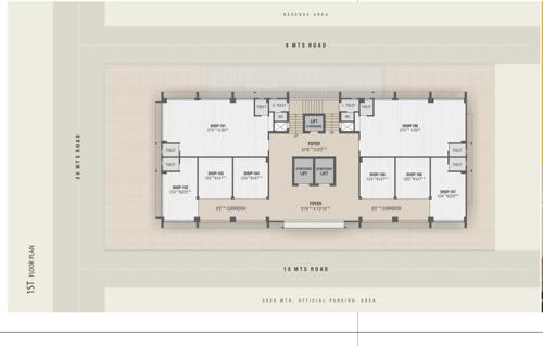  niramay-the-medical-hub Niramay The Medical Hub Cluster Plan For 1st Floor