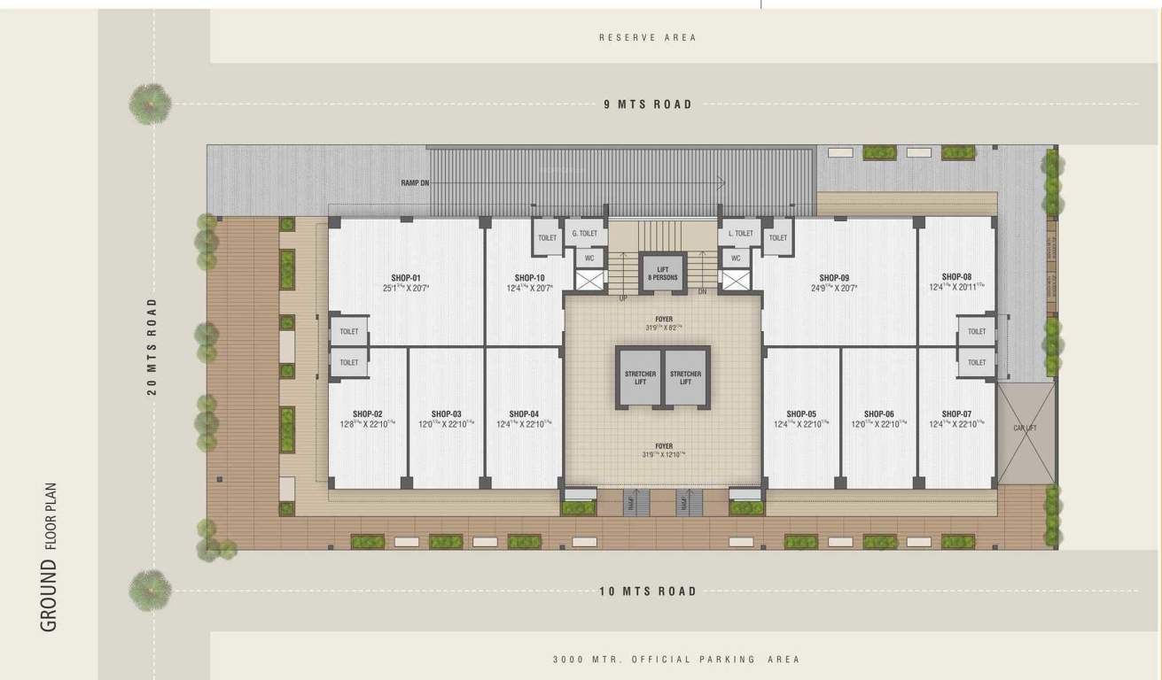  niramay the medical hub Niramay The Medical Hub Cluster Plan For Ground Floor