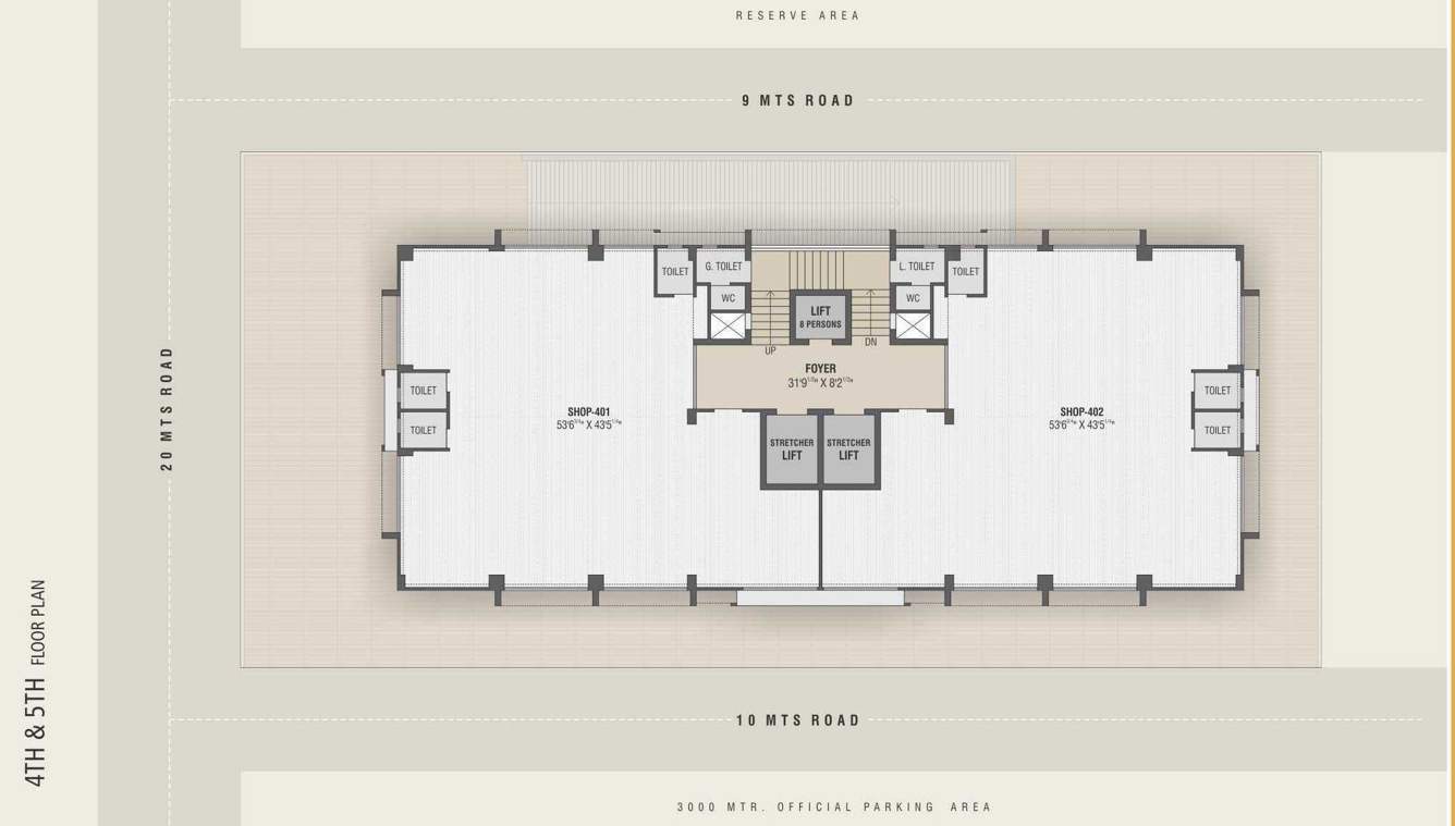  niramay the medical hub Niramay The Medical Hub Cluster Plan From 4th To 5th Floor