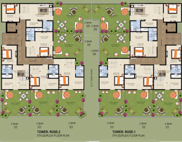 Rose 1 Cluster Plan For 5th Floor rose-1 Rose 1 Cluster Plan For 5th Floor