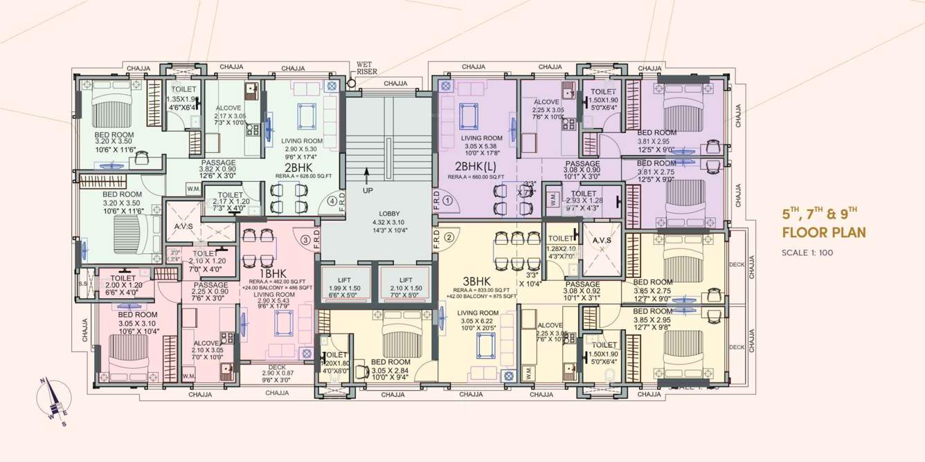  ampple one Ampple One Cluster Plan for 5th Floor