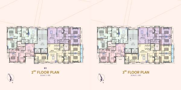  ampple-one Ampple One Cluster Plan from 2nd to 3rd Floor