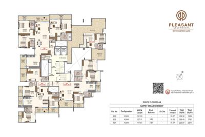  the-pleasant-coop-housing-society-ltd The Pleasant Coop Housing Society Ltd Cluster Plan for 8th Floor