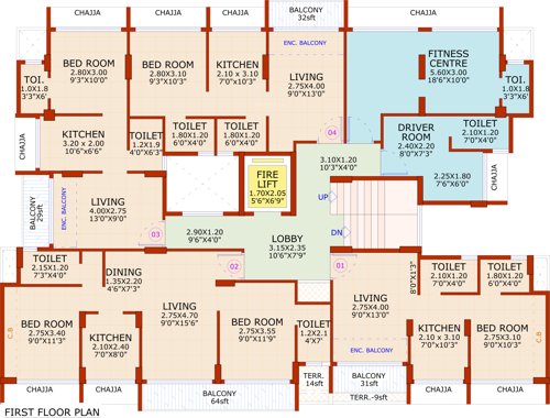  krishna-avenue Krishna Avenue Cluster Plan for 1st Floor