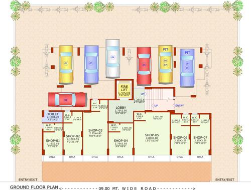  krishna-avenue Krishna Avenue Cluster Plan for ground Floor