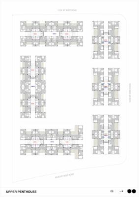  kavisha-the-portrait Block A,B,C,D,E,F,G,H & I Cluster Plan for 13th Upeer Floor