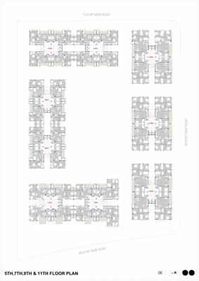  kavisha-the-portrait Block A,B,C,D,E,F,G,H & I Cluster Plan from 5th to 11th Floor