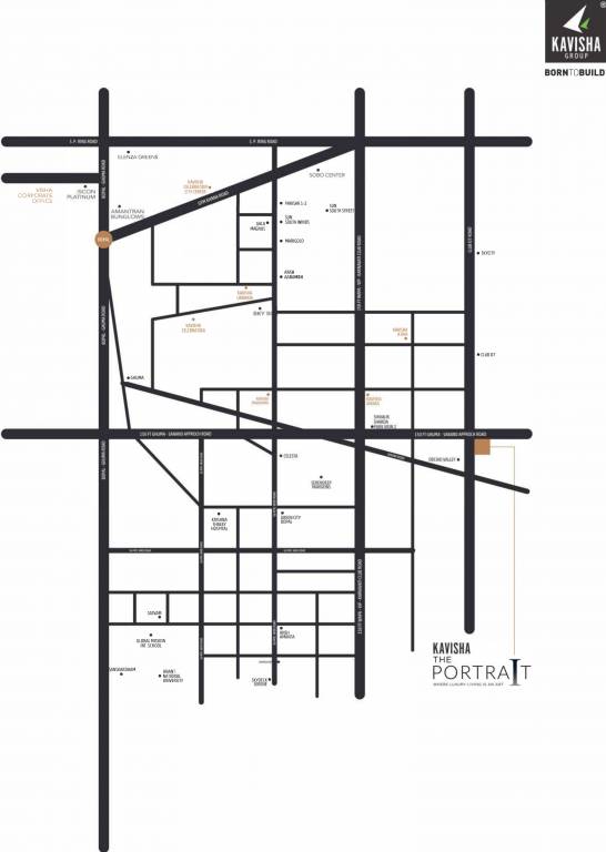kavisha the portrait Location Plan