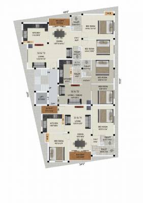  anna-baba-flats Anna Baba Flats Cluster Plan from 2nd to 3rd Floor