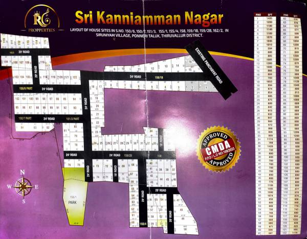  sri-kanniyamman-nagar Layout Plan