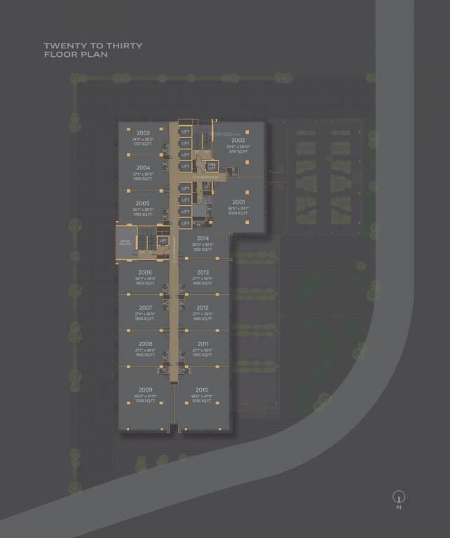  centrica Centrica Cluster Plan from 20th to 30th Floor