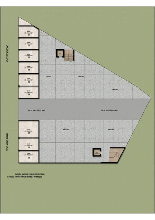  high steert north avenue Trinity High Steert North Avenue Cluster Plan for ground Floor