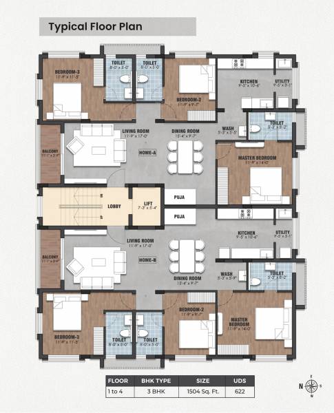  mbessy62 Mbessy62 Cluster Plan from 1st to 4th Floor